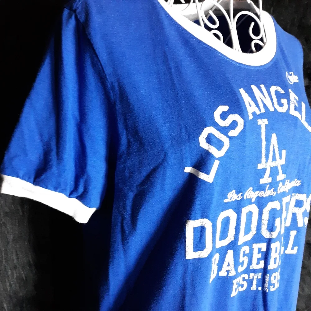 Nike LA Dodgers Slim Fit Blue Tee SZ XL.